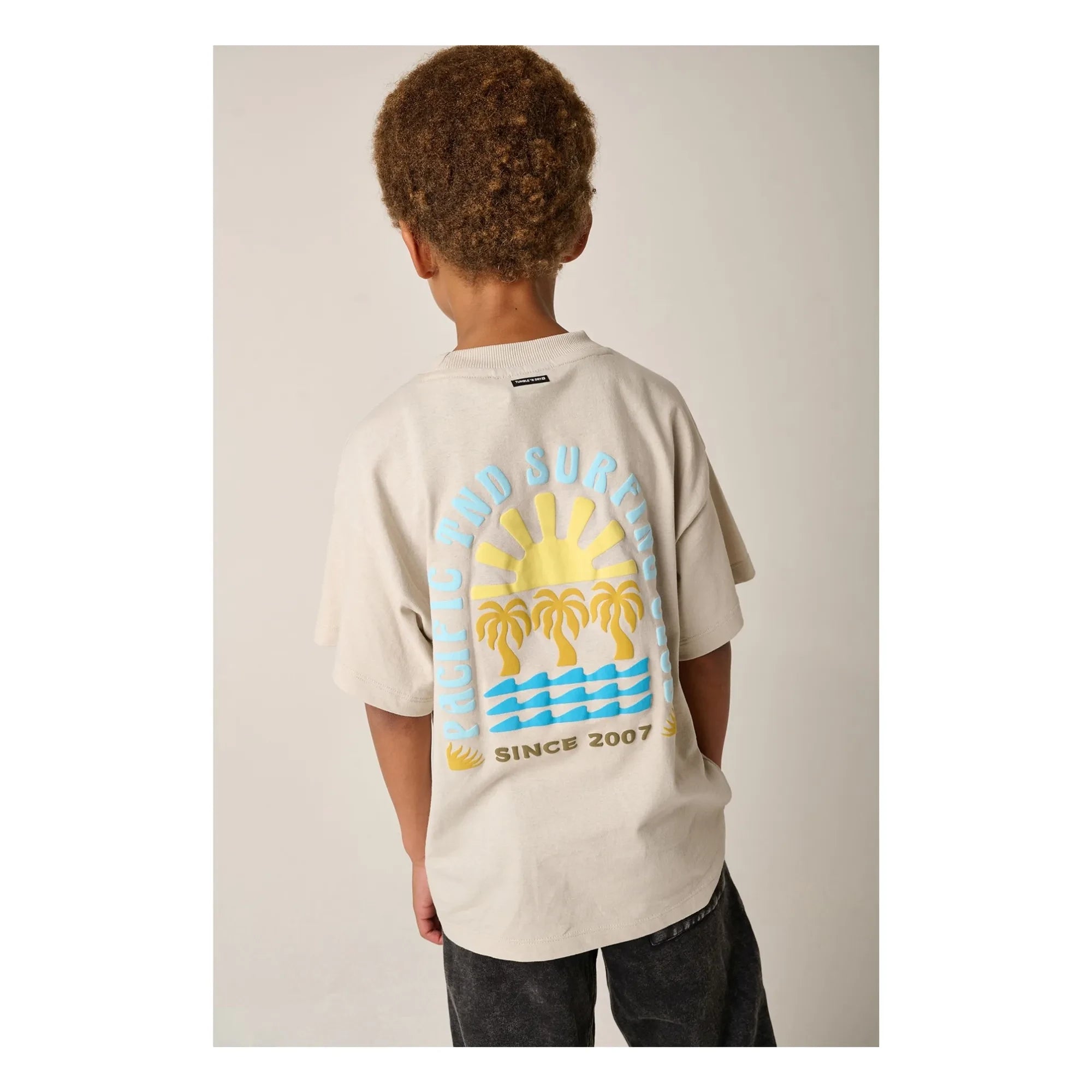 Tumble N'Dry - Camiseta Oversize Saltwater de algodón reciclado | Crudo