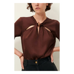 Sessùn - Blusa Amaya | Marrón