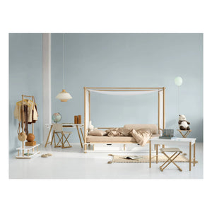 Oliver Furniture - Mesa de Juegos de Roble Camp | Blanca