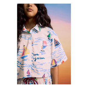 Maison Mangostan - Camisa Sails | Blanco
