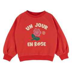 Emile et Ida - Organik pamuklu sweatshirt | Kırmızı