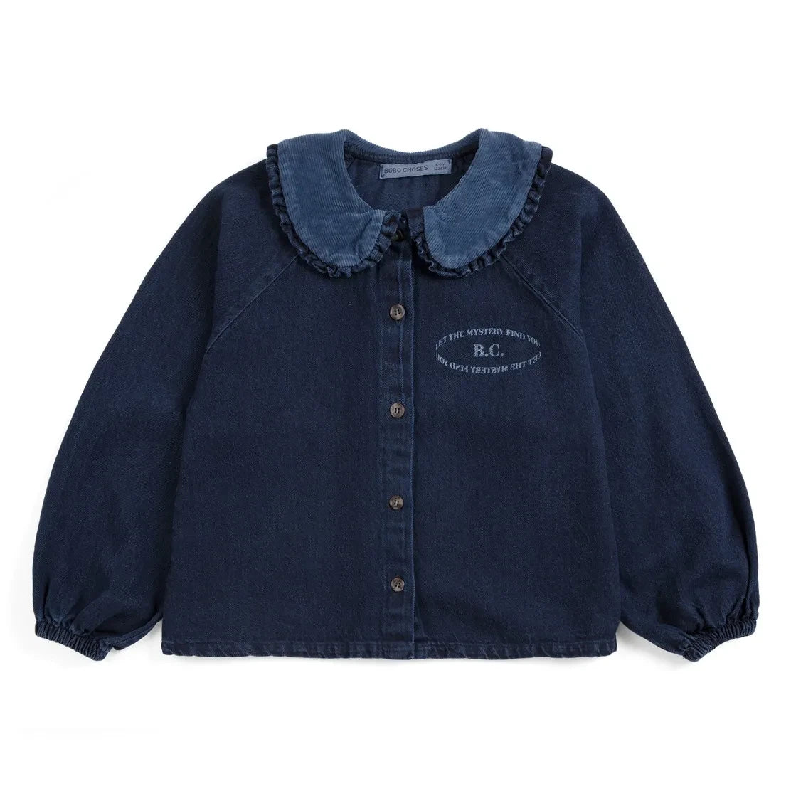 Bobo Choses - Blusa vaquera de algodón reciclado | Azul oscuro