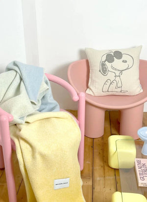 Maison Deux - Gafas de sol Funda de cojín de algodón - Maison Deux x Peanuts | Blanco