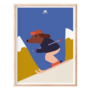 Ma petite vie - Póster de kayak con perro