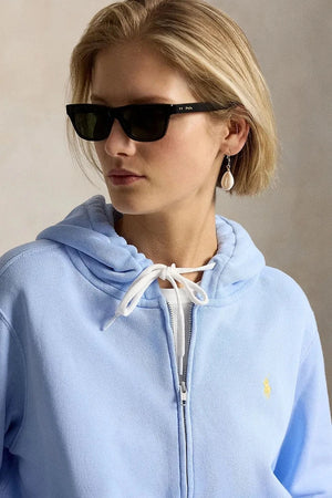 Sudadera con capucha y cremallera de algodón Polo Ralph Lauren para mujer ISLAND FLC-KNT-SWEATSHIRT