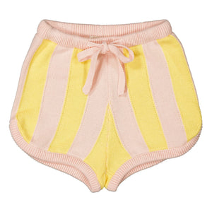 Louis Louise - Pantalón corto Iris a rayas | Amarillo