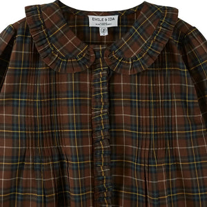 Emile et Ida - Eboto Flanel Bluz | Kahverengi
