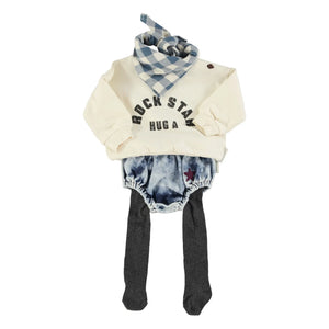 Piupiuchick - Sudadera de algodón orgánico Rock Star | Crudo