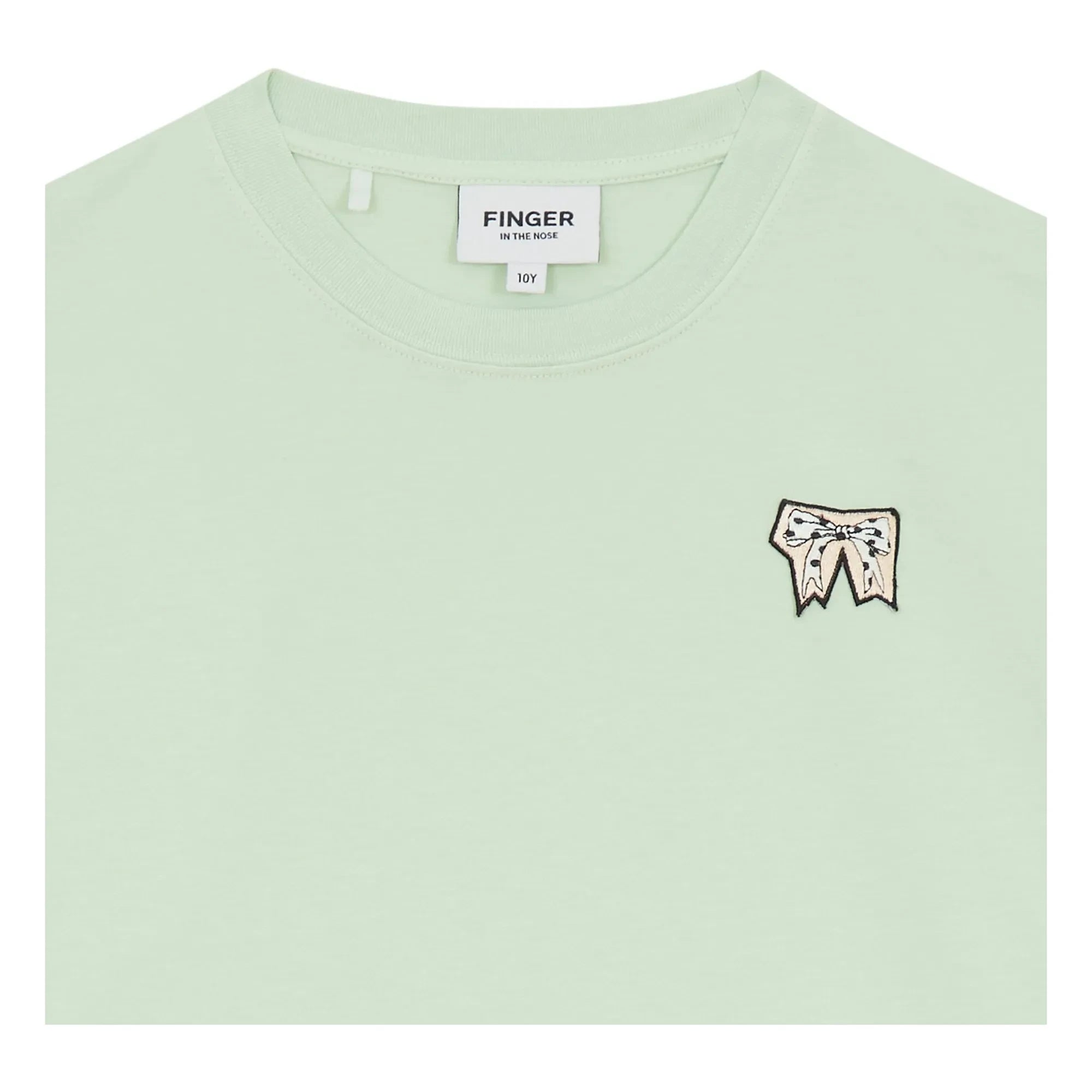 Dedo en la nariz - Camiseta oversize de algodón orgánico Filo | Verde agua