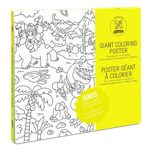 Omy - Póster gigante para colorear Dinos