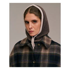 Diega - Capo Extra Fine Merino Yün Balaklava | Taupe kahverengi