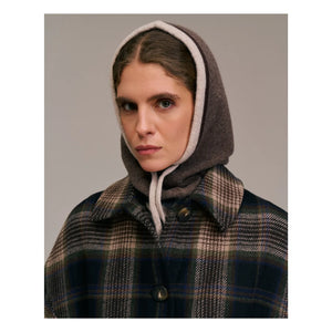Diega - Capo Extra Fine Merino Yün Balaklava | Taupe kahverengi