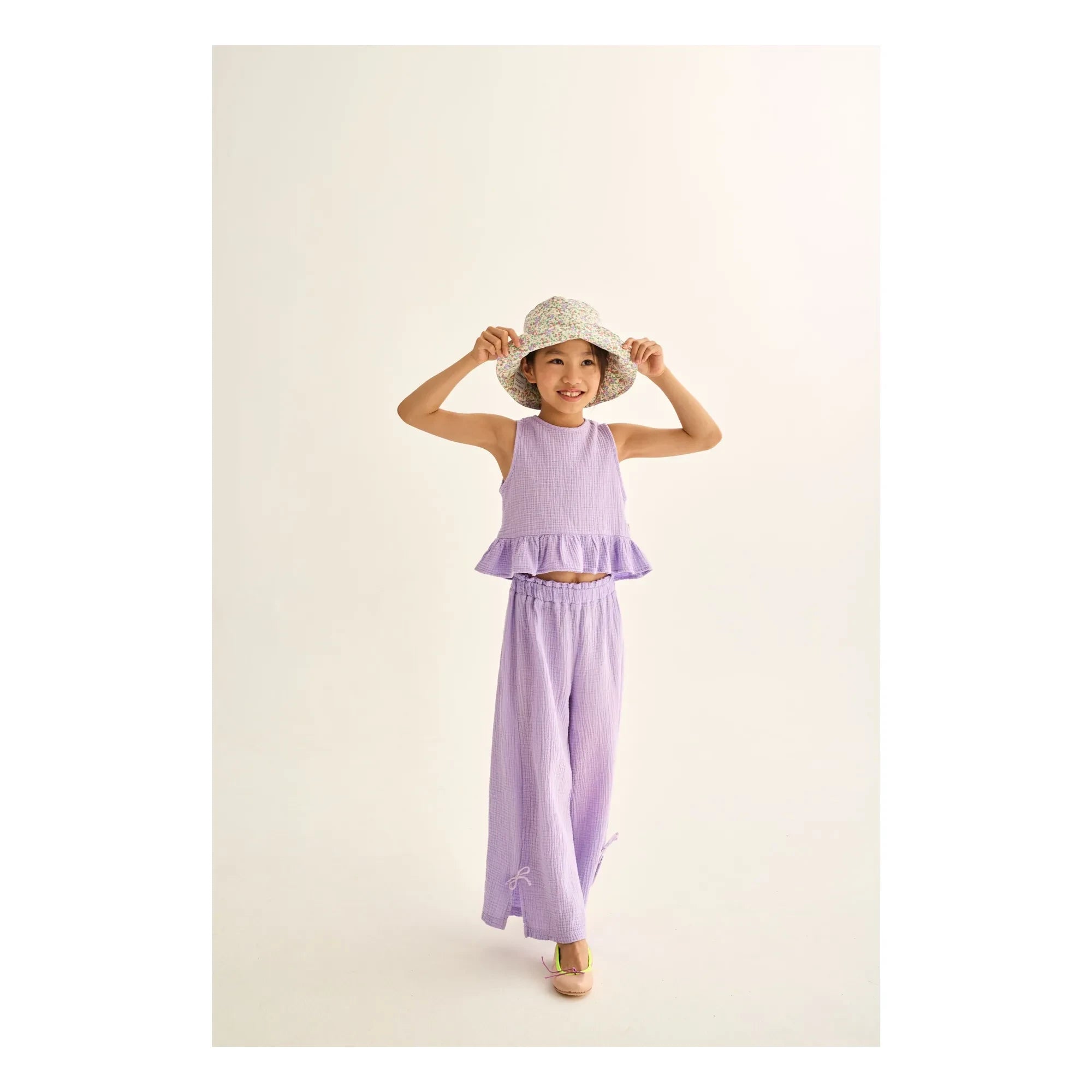 Cozmo - Blusa de Gasa de Algodón Blair | Lavanda