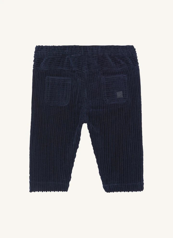 Tartine et Chocolat - Pantalón de bebé de pana azul marino