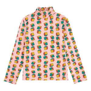 Bobo Choses - Cuello alto de algodón orgánico Dice Fish | Rosa