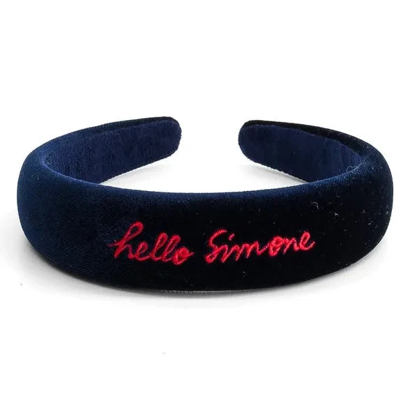 Hola Simone - Hello Simone Velvet Crown | Navy