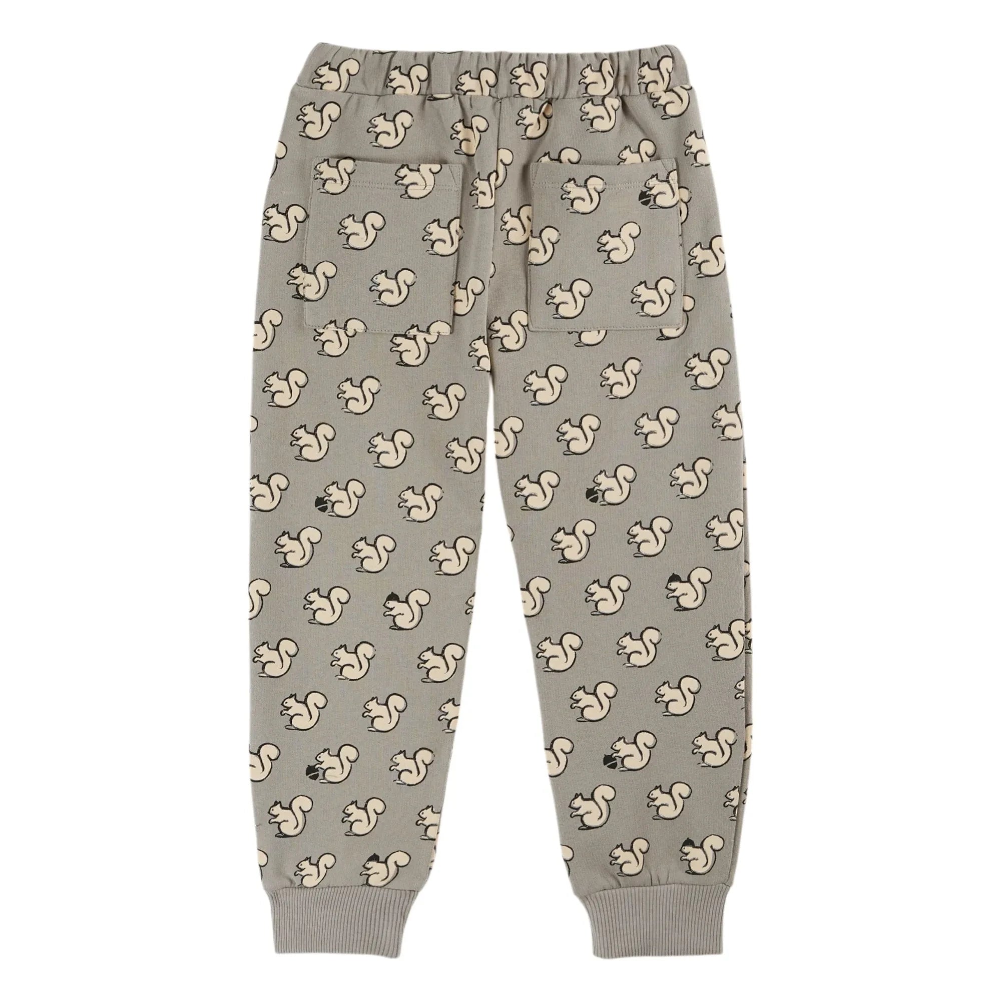 Emile et Ida - Pantalones Jogger Squirrel de Algodón Orgánico | Gris Claro
