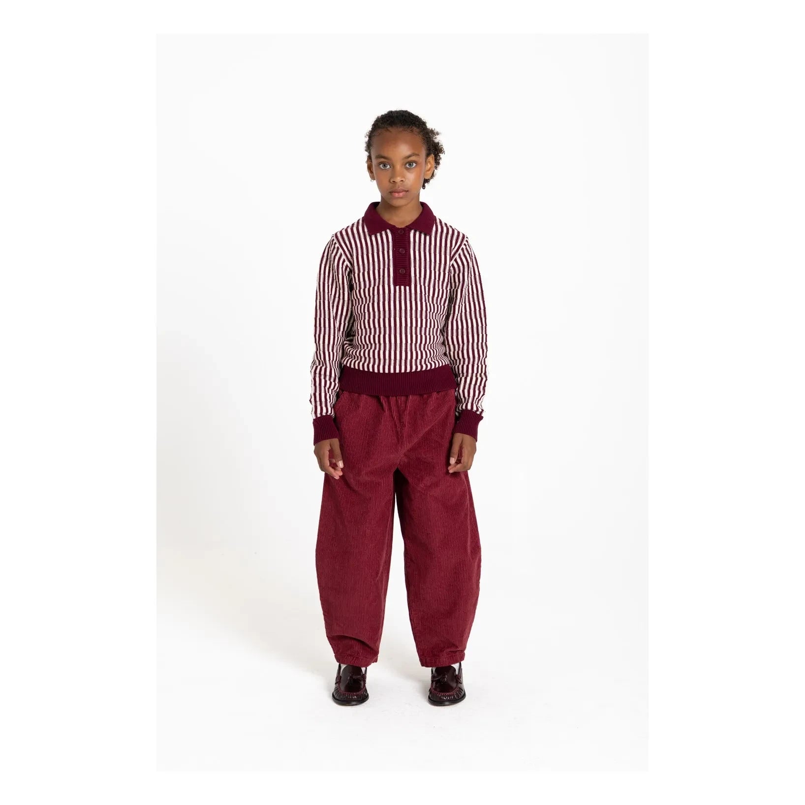 Smallable Kid - Pantalones Balloon Ginger | Rojo cereza