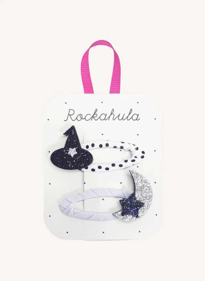 Rockahula Kids - Set de 2 L'heure des Sorcières clips para el pelo | Negro
