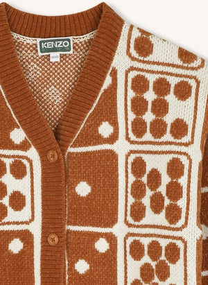 Kenzo - Cárdigan jacquard de cuello en V | Oats