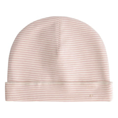 Gray Label - Gorro de rayas de algodón orgánico | Rosa