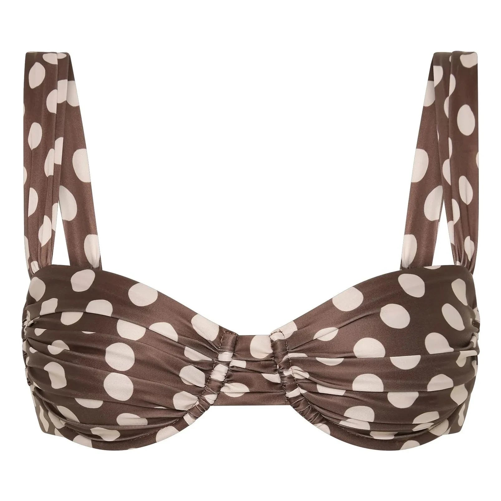 Faithfull the Brand - Top de bikini de lunares | Chocolate