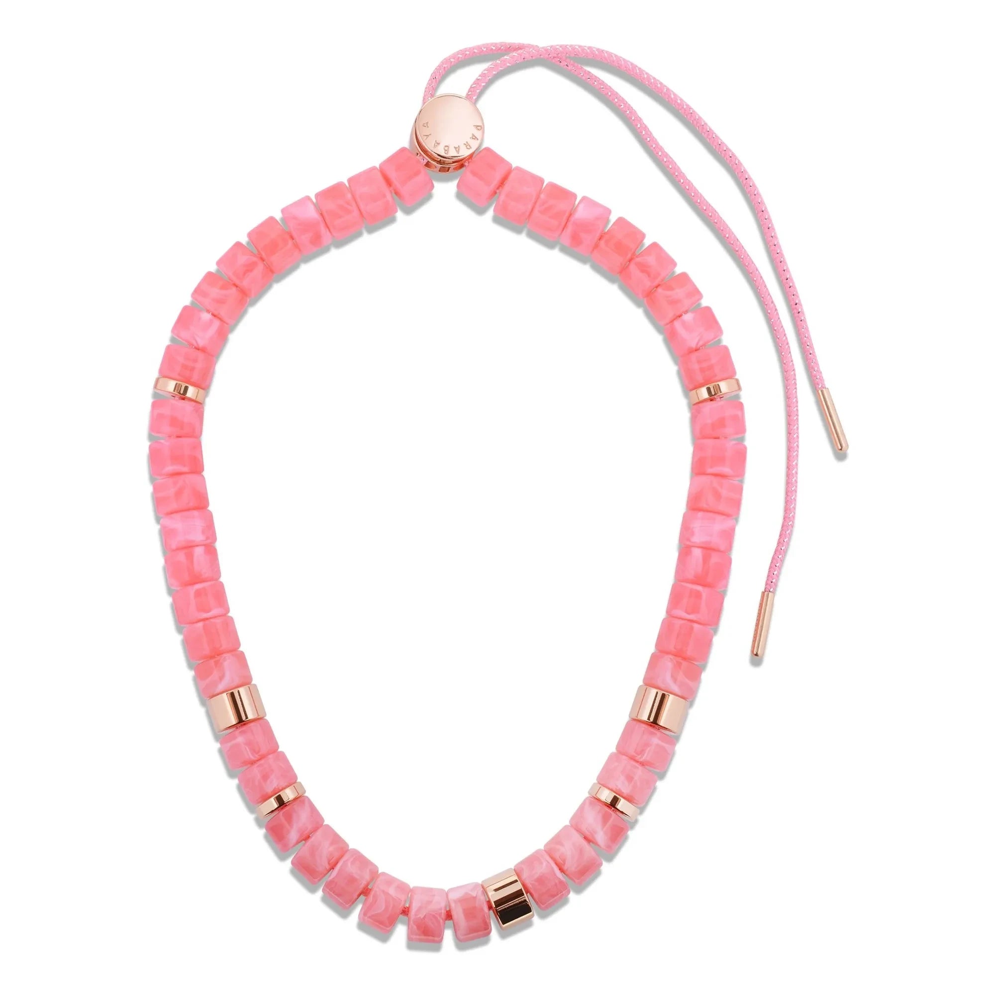 Parabaya - Collar de pomelo de playa | Rosa