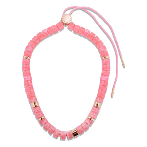 Parabaya - Collar de pomelo de playa | Rosa
