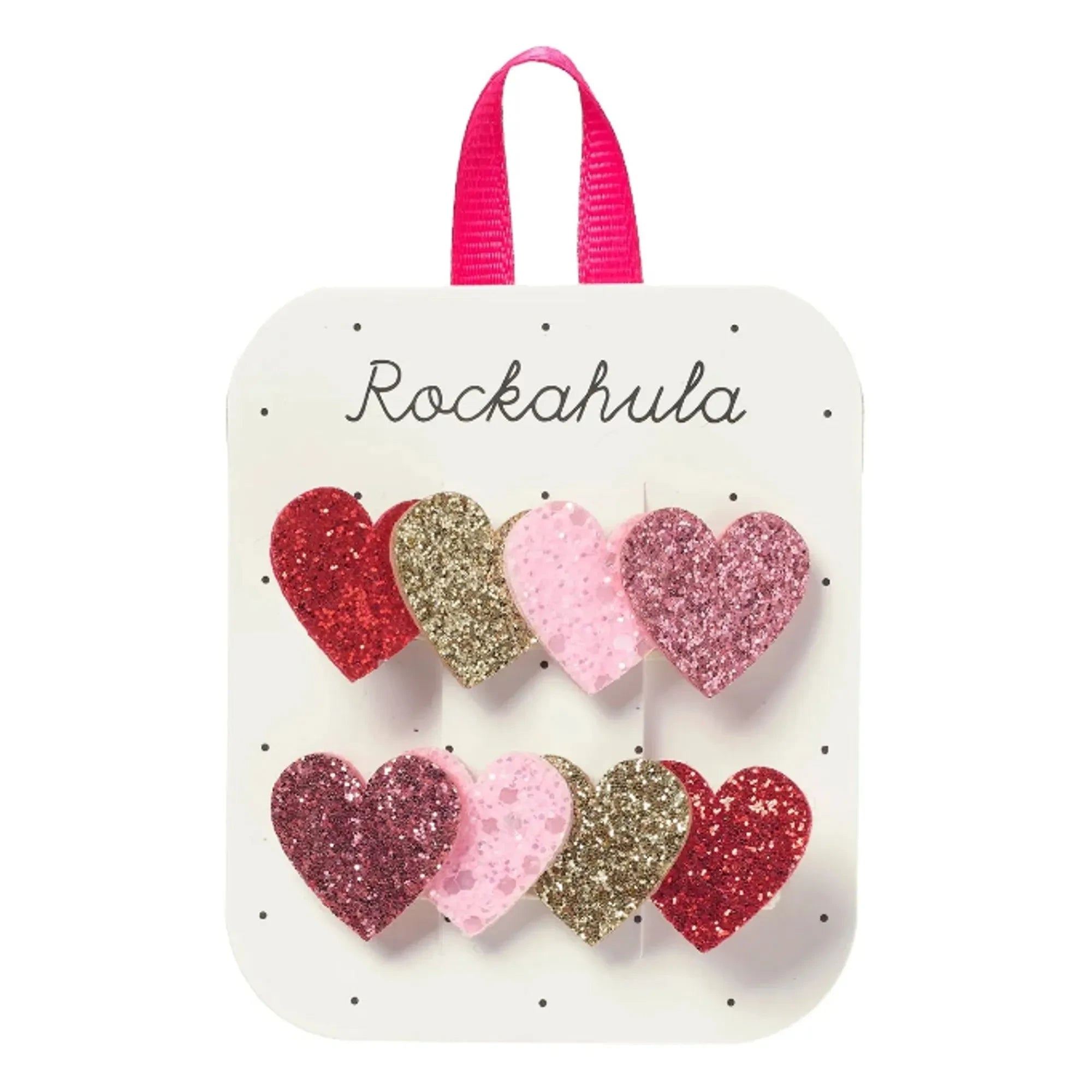 Rockahula Kids - Set de 2 horquillas de corazón | Rosa
