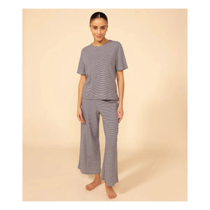 Petit Bateau - Conjunto de Pijama Milleraies - Colección Mujer | Azul marino