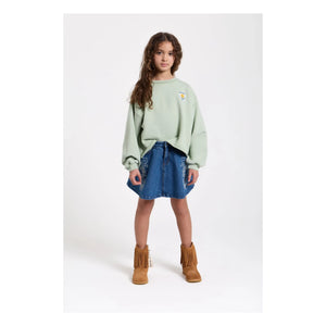 Hundred Pieces - Sudadera de algodón orgánico Belmont | Salvia
