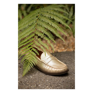 Lachoix - Mocasín Penny Metalizado | Champán