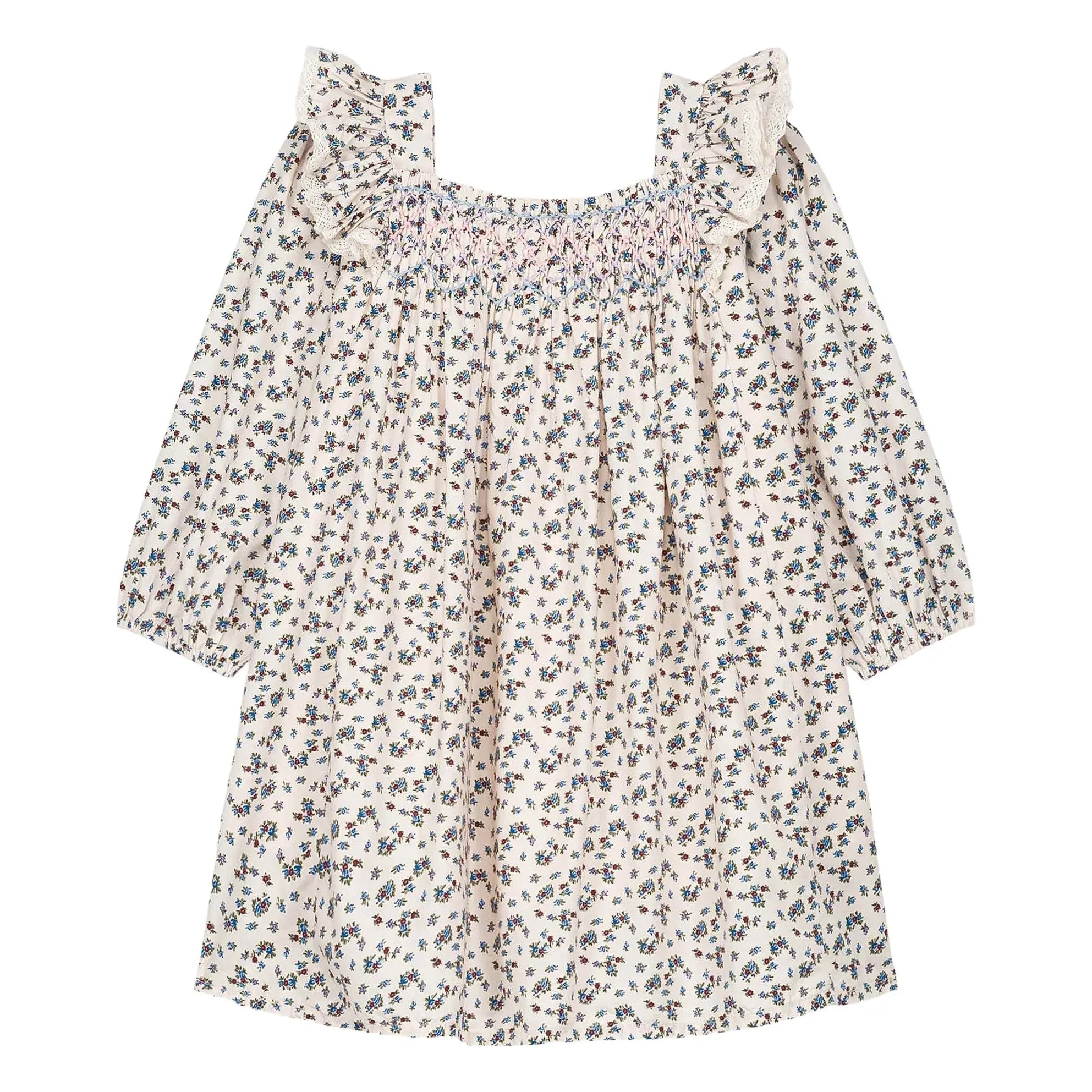 Louise Misha - Vestido de algodón orgánico Martina | Crema