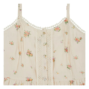 Emile et Ida - Top estampado de algodón orgánico | Crema