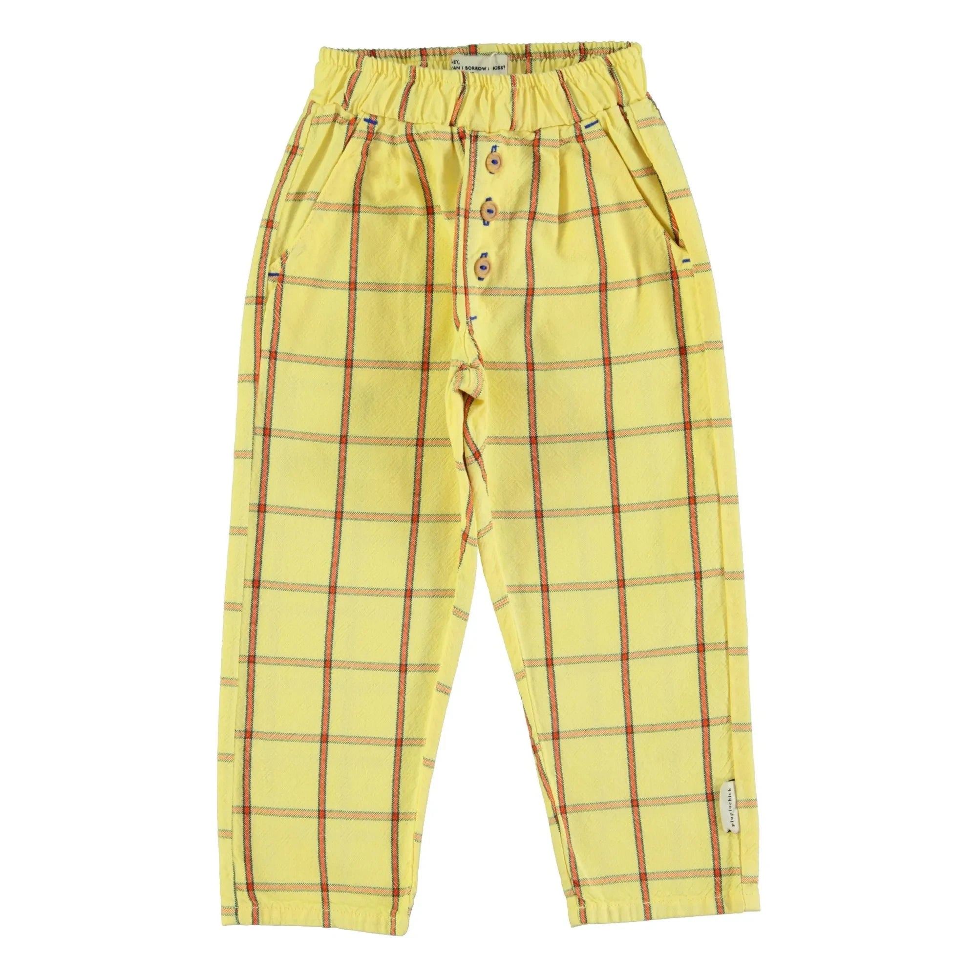 Piupiuchick - Pantalón Carreaux | Amarillo Pálido