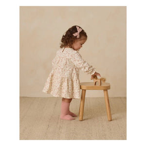 Quincy Mae - Vestido orgánico de algodón con flores | Marfil