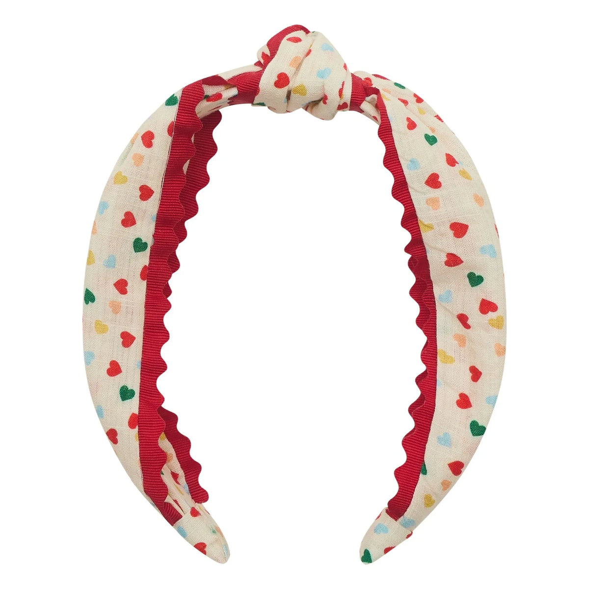 Mimi & Lula - Diadema con nudo Alice Hearts | Crema