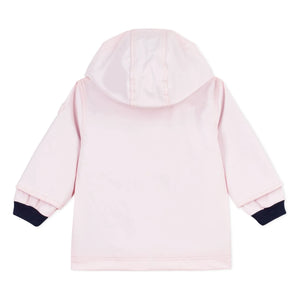Petit Bateau - Gabardina icónica de fibra reciclada para bebé | Rosa claro