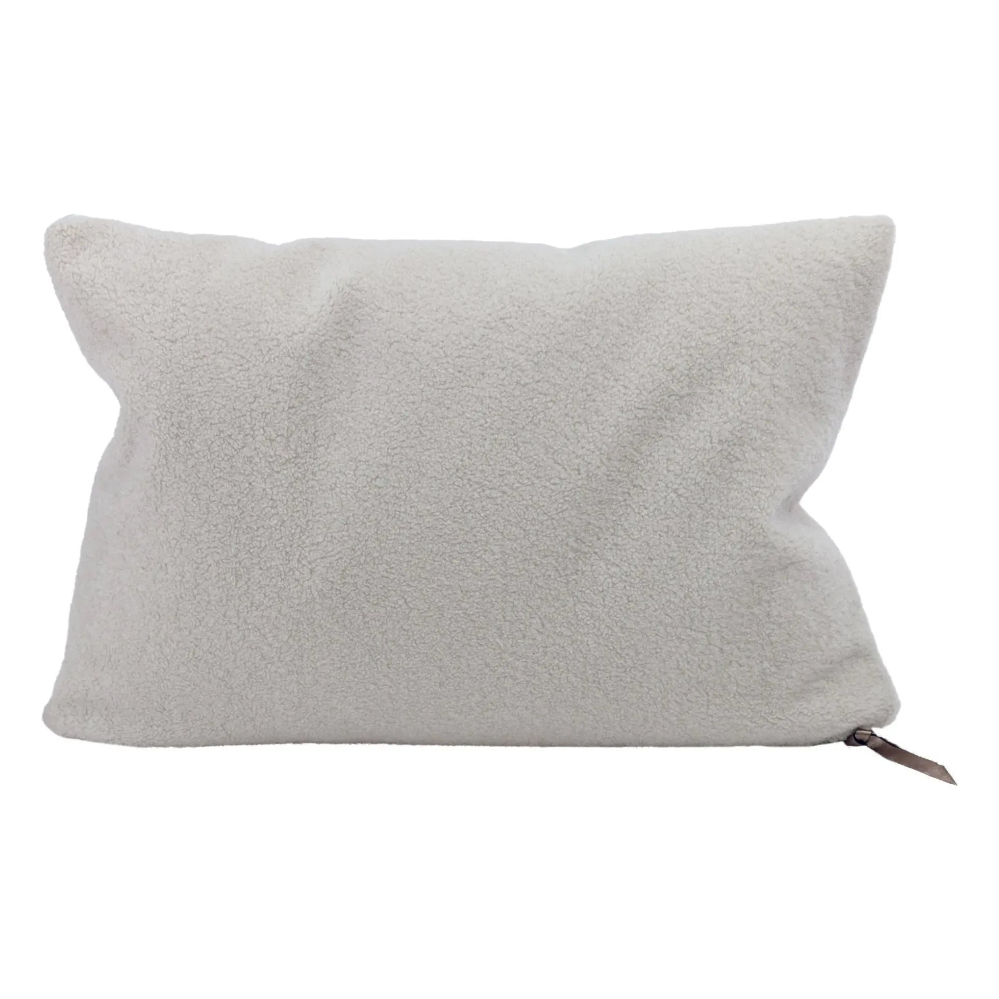 Maison de Vacances - Cojín de peluche Bouclette Vice Versa | Blanco roto
