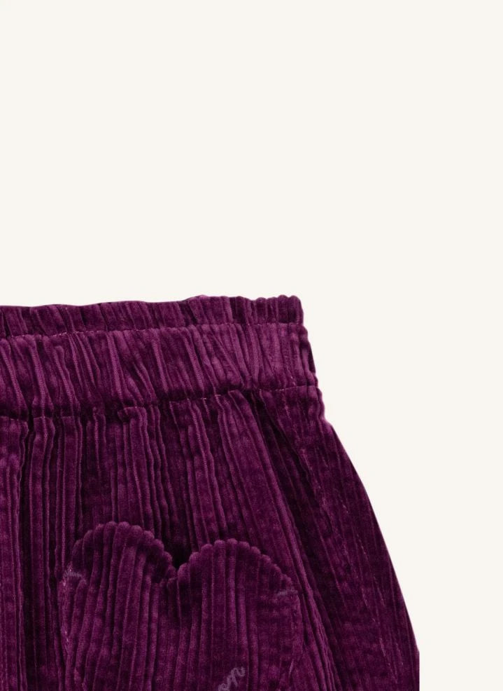 Bonton - Mor Kadife Pantolon | Mor