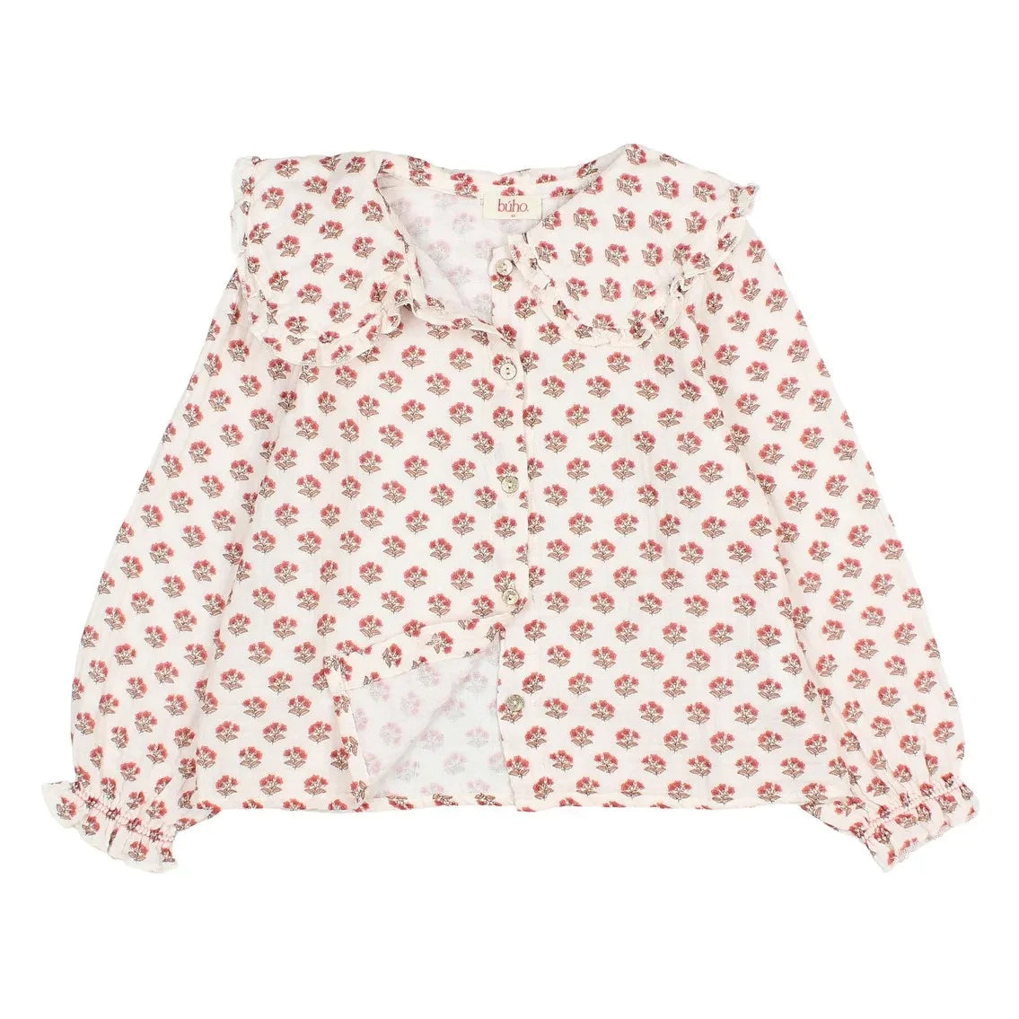 Búho - Blusa Col Claudine Chic Fleurie | Ecru