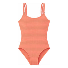 Lison Paris - Bañador metálico de una pieza Calypso | Coral
