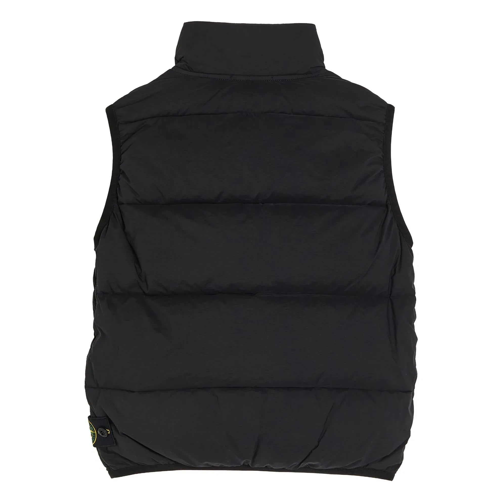 Stone Island - Chaleco acolchado sin mangas con logo | Negro