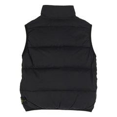 Stone Island - Chaleco acolchado sin mangas con logo | Negro
