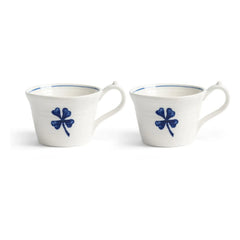 &Klevering - Taza de espresso de porcelana Anouk - Set de 2 | Azul