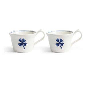 &Klevering - Taza de espresso de porcelana Anouk - Set de 2 | Azul