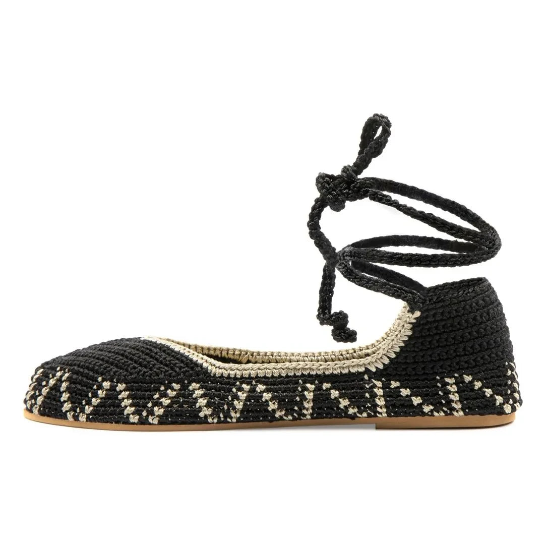 Kashura - Tacones de bailarina Pepper negro | Negro