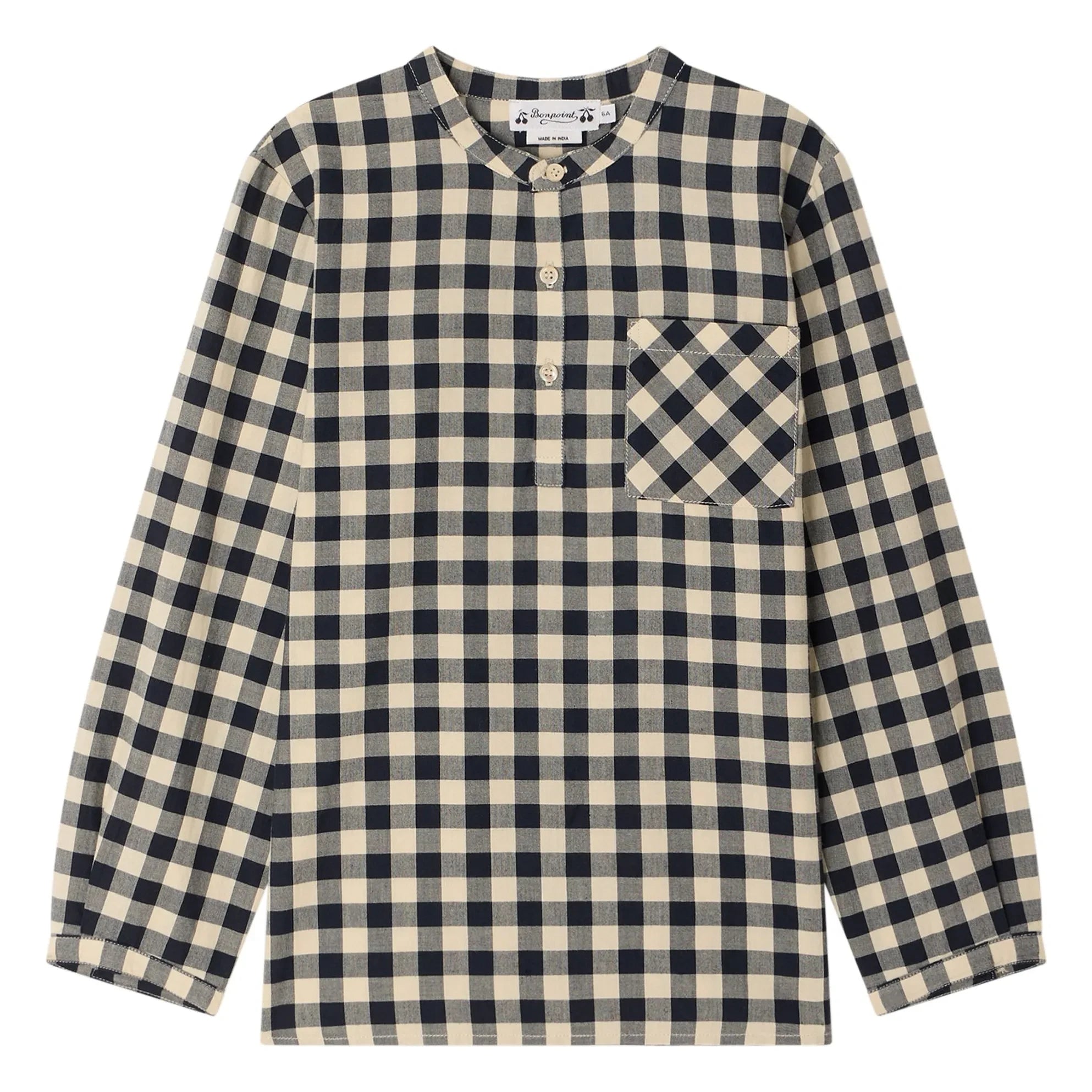 Bonpoint - Camisa de Cuadros Artist | Crudo