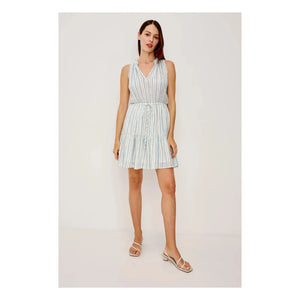 Rails - Vestido a rayas Cannes | Azul claro
