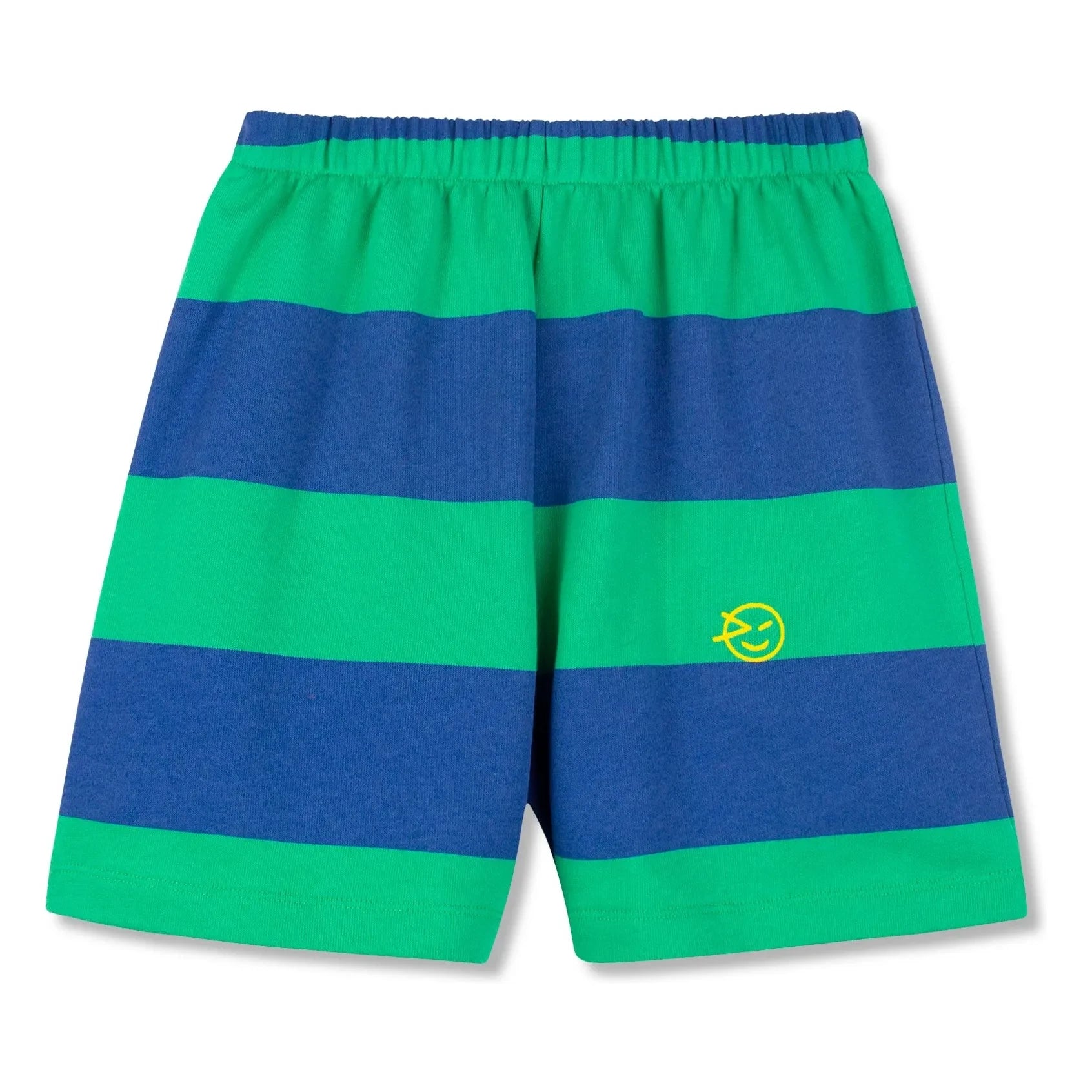 Wynken - Pantalones cortos de rayas de algodón orgánico | Verde